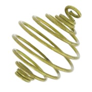 Pendente gabbia per perle mm. 25 bronzo x1