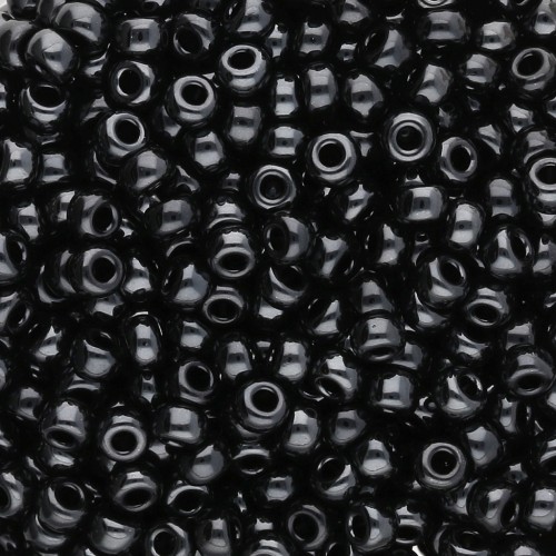 Perline Miyuki 8/0 55096 - Black Vacuum Hematite Full x8 g