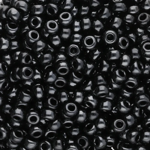 Perline Miyuki 8/0 55096 - Black Vacuum Hematite Full x8 g