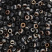 Perline Miyuki 8/0 4561 - Valentinite nera opaca x8 g