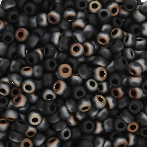 Perline Miyuki 8/0 4561 - Valentinite nera opaca x8 g