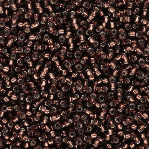 Perline Miyuki 15/0 5 - Dark Topaz Silver Lined x8 g