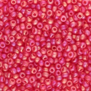 Rocaille Miyuki 11/0 140FR - Trasparente rosso chiaro AB opaco x8 g|raw }}