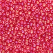 Rocaille Miyuki 11/0 140FR - Trasparente rosso chiaro AB opaco x8 g