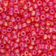 Perline Miyuki 8/0 140FR - Trasparente rosso chiaro AB opaco x8 g