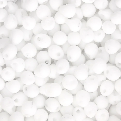 Mini-perline Miyuki 3,4 mm DP402F - Bianco opaco opaco x8 g