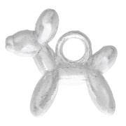 Ciondolo a forma di cane con palloncino, 9,75 mm - Argento 925 x1