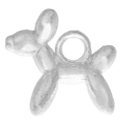 Ciondolo a forma di cane con palloncino, 9,75 mm - Argento 925 x1