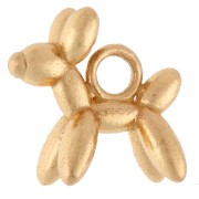 Ciondolo a forma di palloncino da 10 mm - Argento 925 con Dorato con oro fino x1
