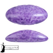 Opaque White - Athos 3D 3 fori® di Puca® 20x10 mm - Mishmash Violet x1 Athos 3D 3 fori® di Puca® 20x10 mm - Mishmash Violet x1