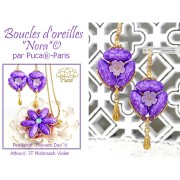 Athos 3D 3 fori® di Puca® 20x10 mm - Mishmash Violet x1