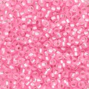Perline Rocaille Miyuki 11/0 22 - Rosa garofano con rivestimento argentato tinto x 8 g|raw }}
