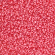 Rocaille Miyuki 15/0 204 - Coral Lined Crystal x8g