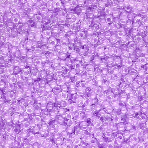 Rocaille Miyuki 15/0 222 - Cristallo con sfumatura orchidea x8g