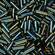 Bugles Miyuki 6 mm BGL-453 - Verde bosco metallizzato Iris x 10 g