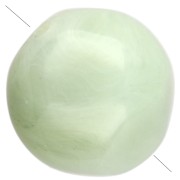 Perla rotonda irregolare sfaccettata da 10 mm in resina traslucida - Lichene marmorizzato x6