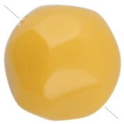 Perla rotonda irregolare sfaccettata da 12 mm in resina opaca - Miele x4