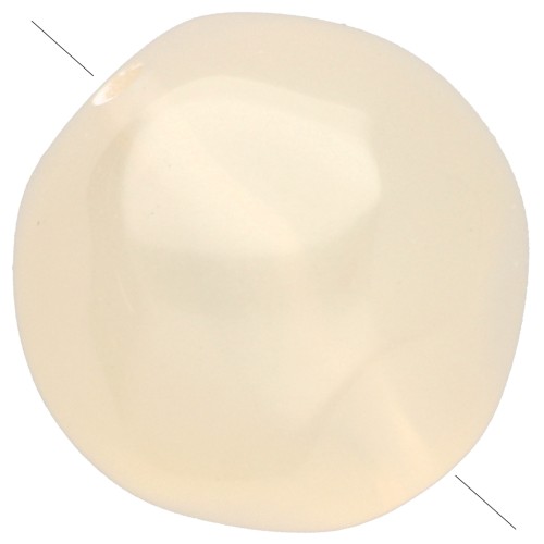 Perla rotonda irregolare sfaccettata da 12 mm in resina trasparente - Champagne x4