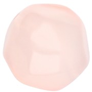Perline sfaccettate tonde irregolari da 14 mm in resina trasparente - Rosa pallido