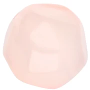 Perline sfaccettate tonde irregolari da 14 mm in resina trasparente - Rosa pallido