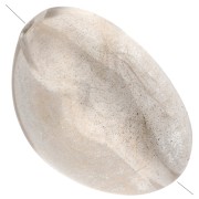 Perle irregolari 13,5x9 mm in resina trasparente - Brillantini di cristallo x8
