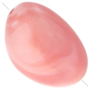Perle irregolari 13,5x9 mm in resina opaca - Corallo marmorizzato x8