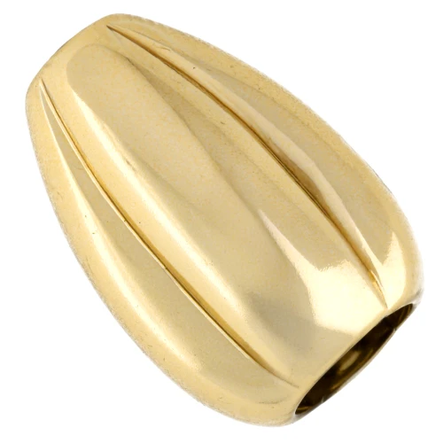 Perlina in resina d'oliva 17x12 mm - Oro x1