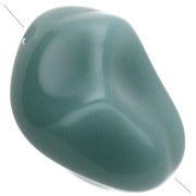 Perle irregolari 13x9 mm in resina opaca - Celadon x8