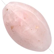 Perla a 4 lati 27x17 mm in resina traslucida ad effetto crackle - Rosa cipria x1