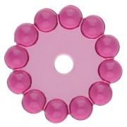 Fuschia - Perle rotonde da 10 mm con piccole sfere di resina trasparente - Fucsia x10 Perle rotonde da 10 mm con piccole sfere di resina trasparente - Fucsia x10