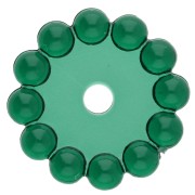 Verde scuro - Perle rotonde 10 mm con piccole sfere di resina trasparente - Verde scuro x10 Perle rotonde 10 mm con piccole sfere di resina trasparente - Verde scuro x10