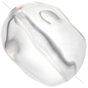 Perla irregolare 25x20 mm in resina trasparente - Crystal x1