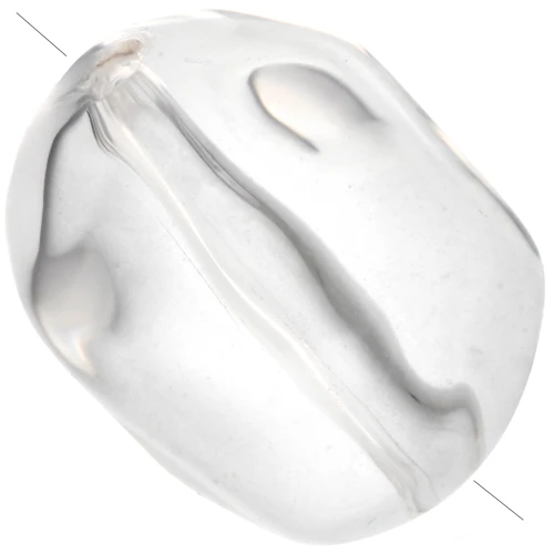 Perla irregolare 25x20 mm in resina trasparente - Crystal x1