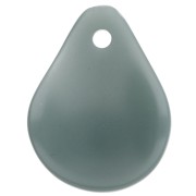 Zecchini a forma di fiore curvo da 14x10,5 mm in resina - Celadon x8
