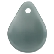 Zecchini a forma di fiore curvo da 14x10,5 mm in resina - Celadon x8