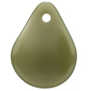 Zecchini a fiore curvo 14x10,5 mm in resina - Khaki x8