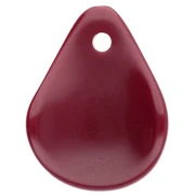 Zecchini a forma di petali di fiore ricurvi, 14x10,5 mm, in resina - Bordeaux, 8 pezzi