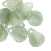 Zecchini di fiori curvi 14x10,5 mm in resina - Lichene marmorizzato x8