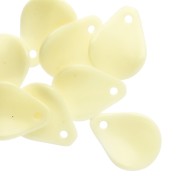 Zecchini di fiori curvi 14x10,5 mm in resina - Giallo pallido x8|raw }}