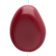 Perle - Perla piatta irregolare in resina opaca 22x17 mm - Bordeaux x1 Perla piatta irregolare in resina opaca 22x17 mm - Bordeaux x1
