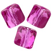 Perline quadrate 6 mm - Fantasy Square Swarovski 5035 - Fucsia x6