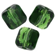 Perline quadrate 6 mm - Fantasy Square Swarovski 5035 - Fern Green x6