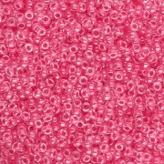 Rocaille Miyuki 15/0 208 - Carnation Pink Lined Crystal x8g|raw }}