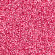 Rocaille Miyuki 15/0 208 - Carnation Pink Lined Crystal x8g