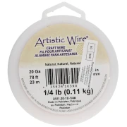 Filo di rame tondo 0,81 mm Artistic Wire - Naturale x 24 m