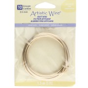 Filo di rame Artistic Wire 2,60 mm - Placcato argento dorato anti-ossidazione x 1,5 m