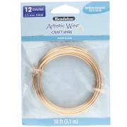 Filo di rame Artistic Wire 2,1 mm - Placcato argento dorato anti-ossidazione x 3,1 m