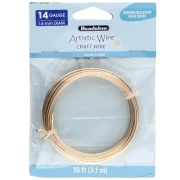 Filo di rame Artistic Wire 1,6 mm - Placcato argento dorato anti-ossidazione x 3,1 m