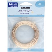 Filo di rame Artistic Wire 1,6 mm - Placcato argento dorato anti-ossidazione x 7,6 m