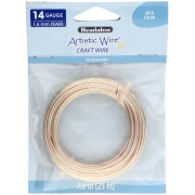 Filo di rame Artistic Wire 1,6 mm - Placcato argento dorato anti-ossidazione x 7,6 m